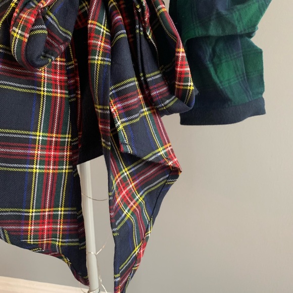 THML Plaid Tie Blouse - Picture 2 of 3